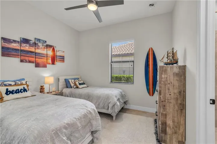 The second Bedroom is ensuite with generous closet space.