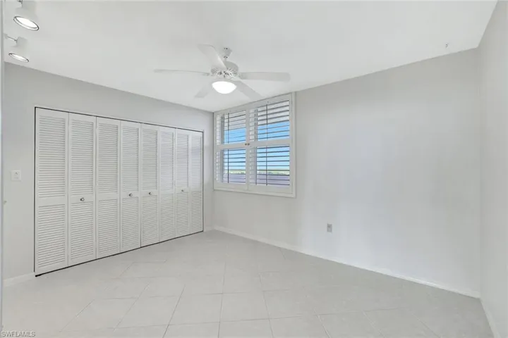 Tile floors and loads of closet space