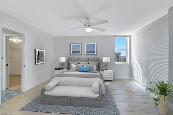 Virtually Staged Primary Bedroom