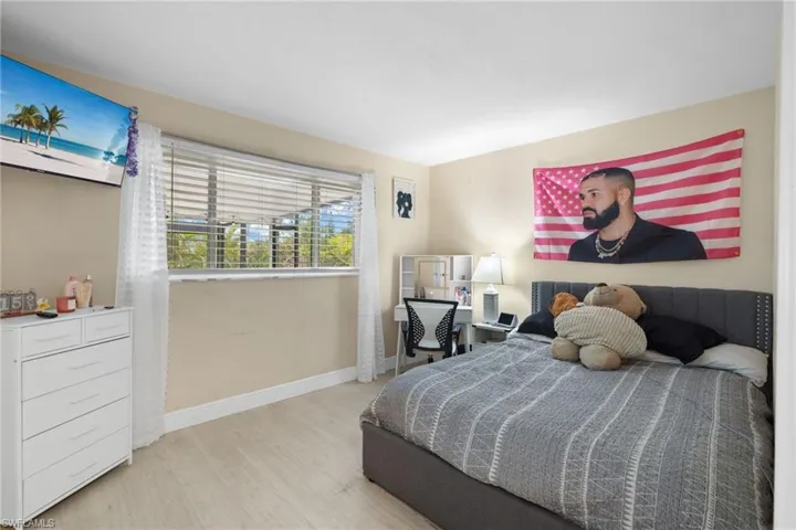 Bedroom featuring light hardwood / wood-style flooring
