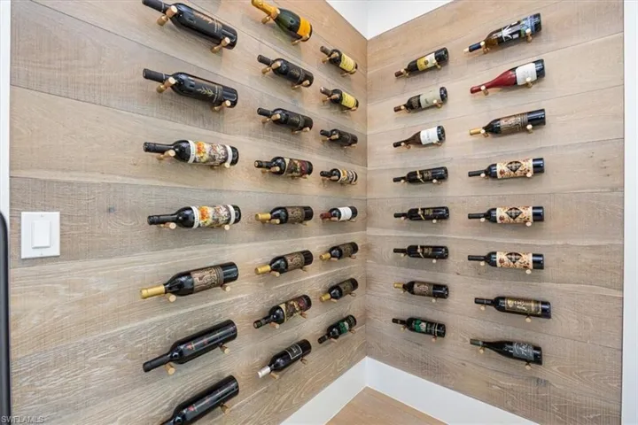 View of wine cellar