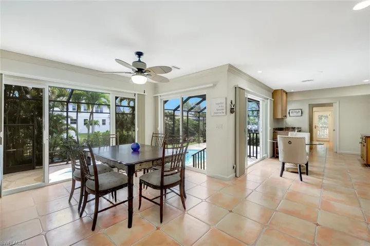 Casual dining area is the perfect spot to enjoy your morning coffee.