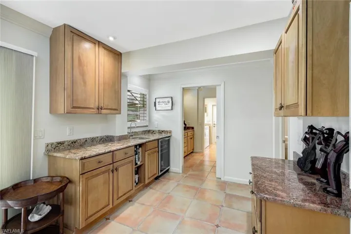 This wet bar is the perfect addition to any party.