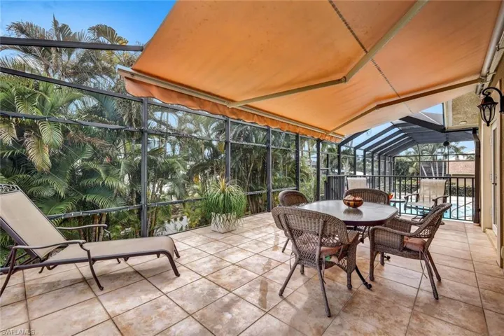So much space on this lanai/pool deck. There is plenty of covered space.