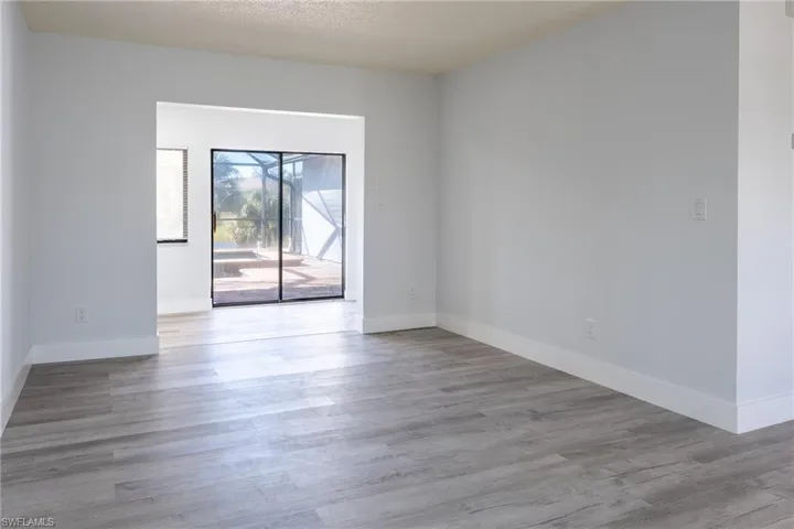 Unfurnished room featuring light hardwood / wood-style floors