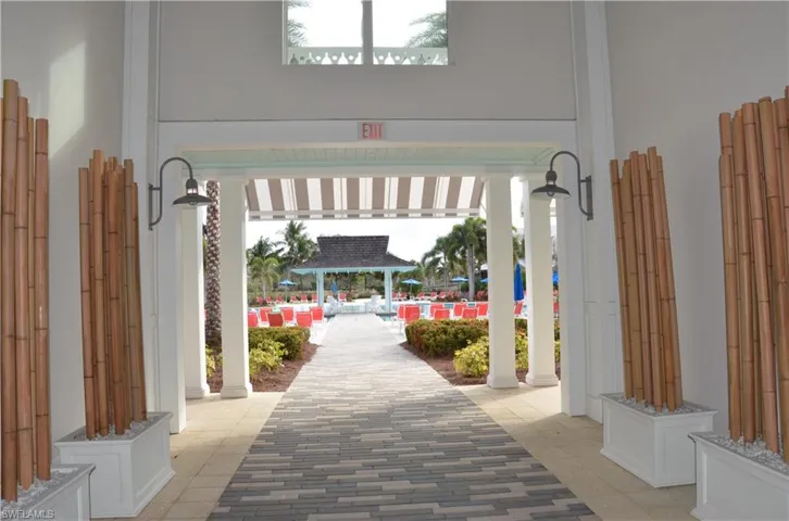 Welcome to Isles of Collier Preserve. Entrance to community pool.