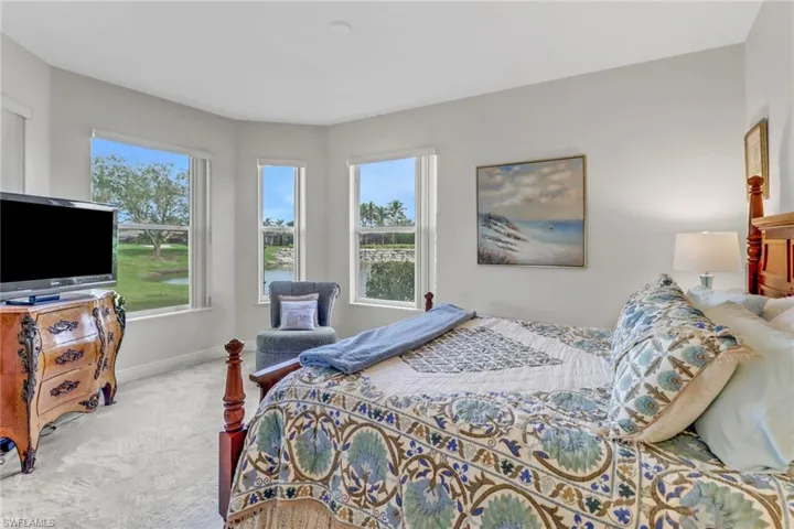 Bedroom featuring carpet flooring