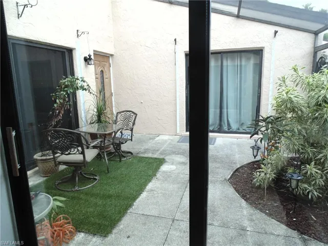 view from kitchen work space