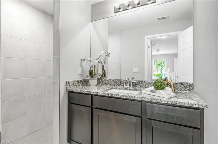 Bathroom with large vanity