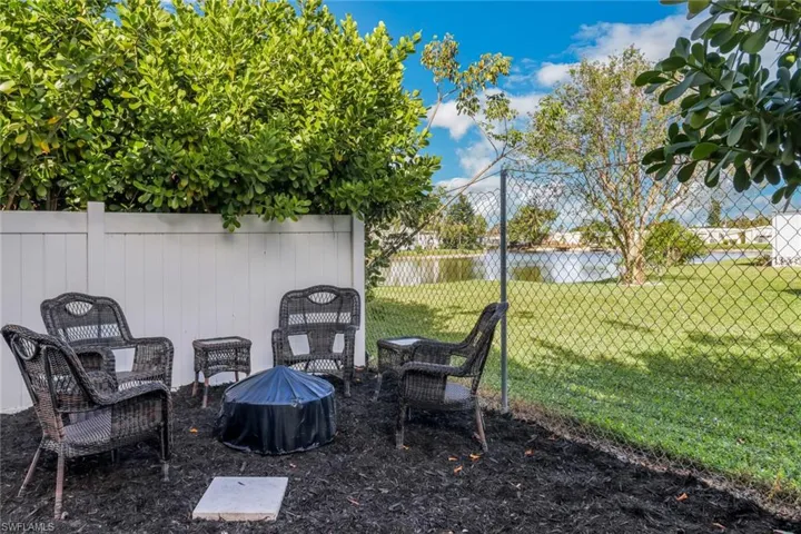 View of yard featuring a water view