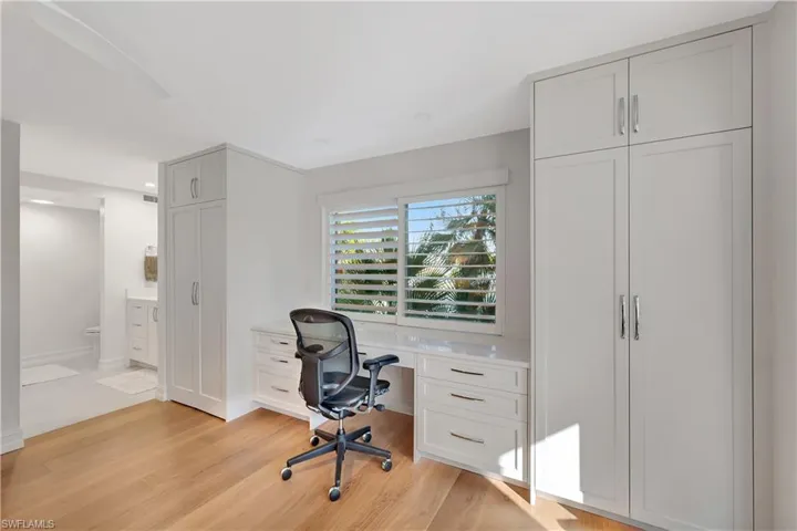 Primary Bedroom Built in Desk