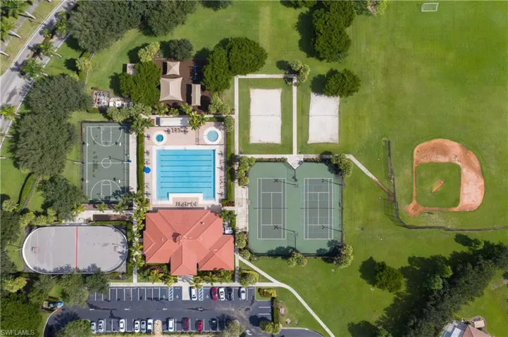 Birds eye view of amenities