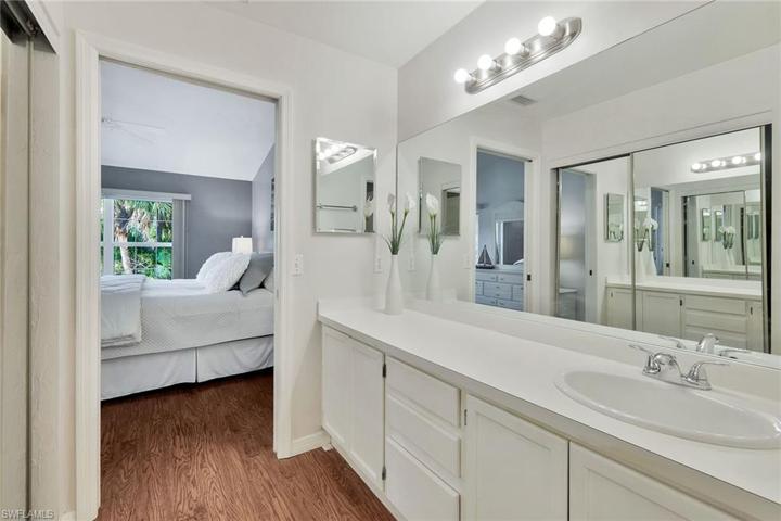 Master bath with pocketing door