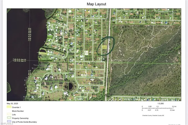 Lot 11 is circled. Package would be this and the 3 lots to the south