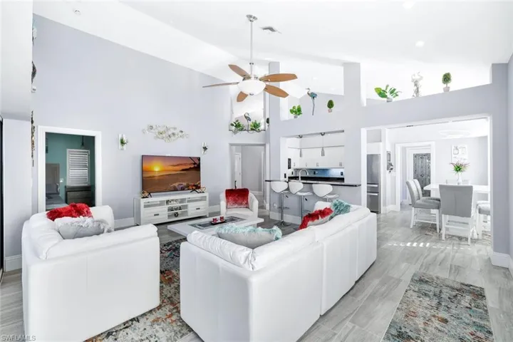 Beautiful flooring throughout with easy access from room to room.