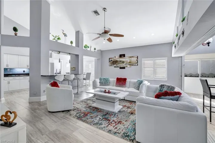 Each room flows nicely into the next.