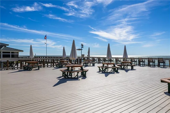 2nd story deck of pavillion at Private Island Beach Park