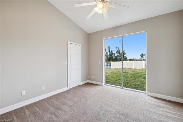 The 1st of the 3 guest bedrooms, with outdoor access
