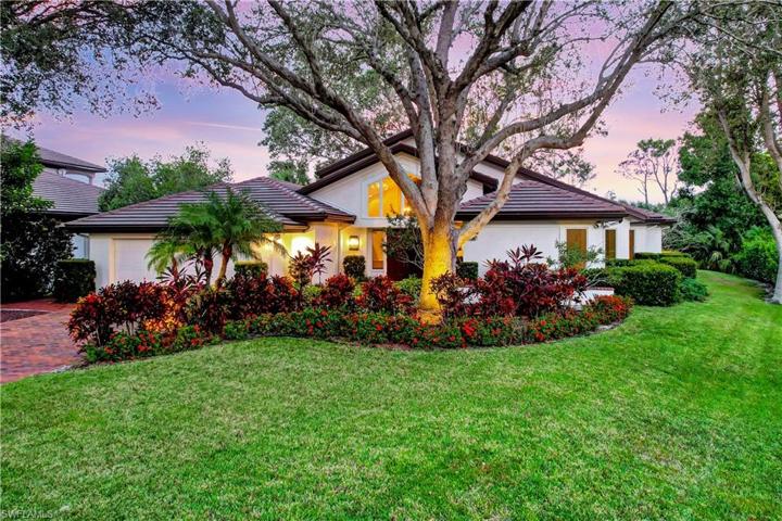 Serene, lushly landscaped lot.
