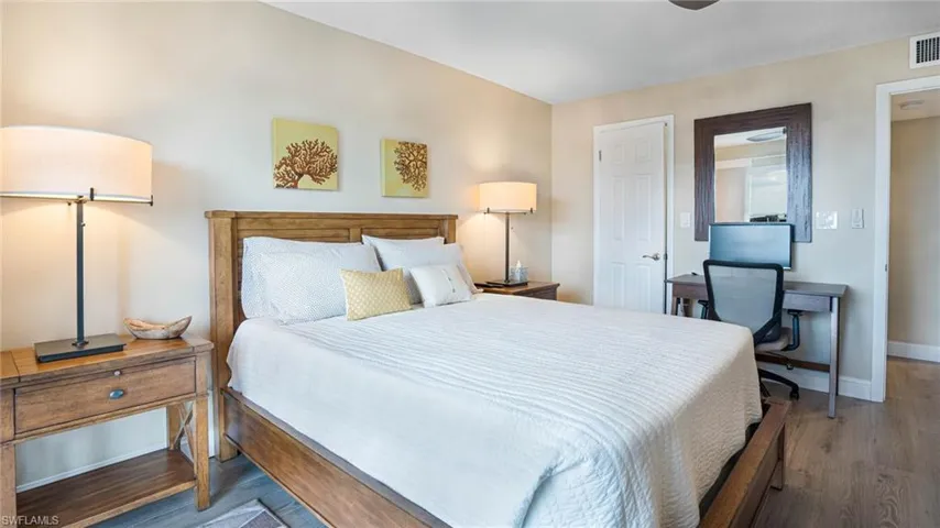Bedroom featuring hardwood / wood-style floors