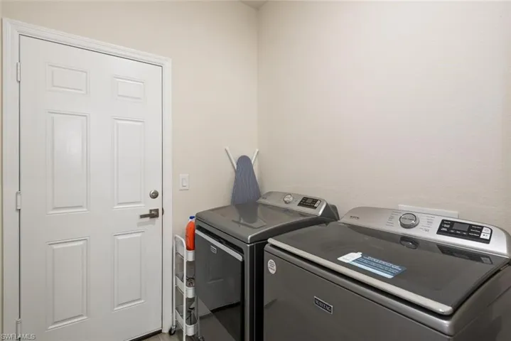Laundry area with washing machine and dryer