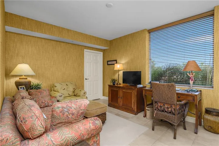 Den with east view