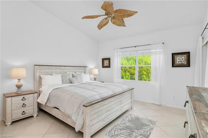 Spacious master bedroom.