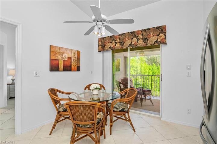 Tropical views outside your screened lanai.