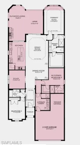 Additional Highlights Include: Tray ceiling at great room/primary suite/foyer, tandem garage, gourmet kitchen, study with double pocket doors in place of flex, 8' interior doors, bay window at primary suite, extended covered outdoor living, and outdoor kitchen with vent hood.