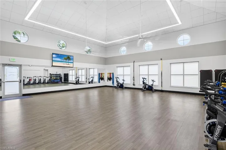 Fitness class studio