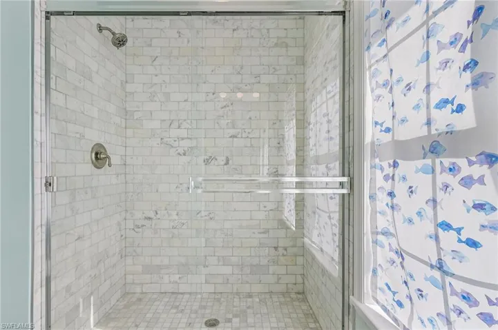 Bathroom with walk in shower
