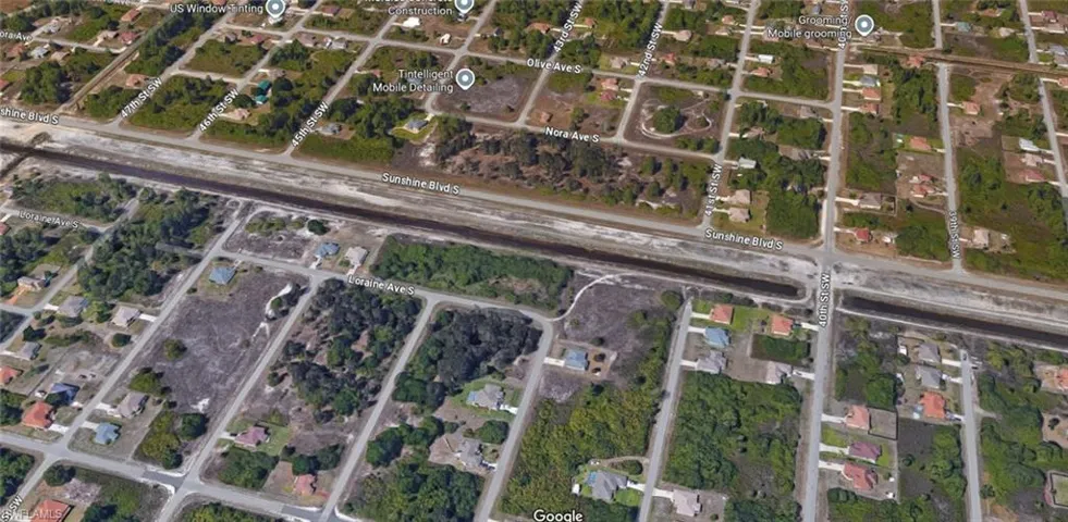 Aerial overview of property's location