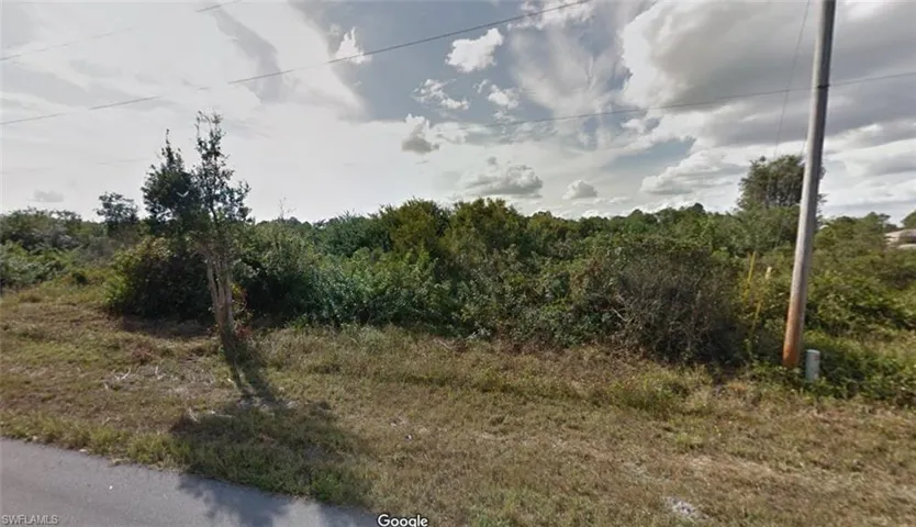 View of undeveloped land