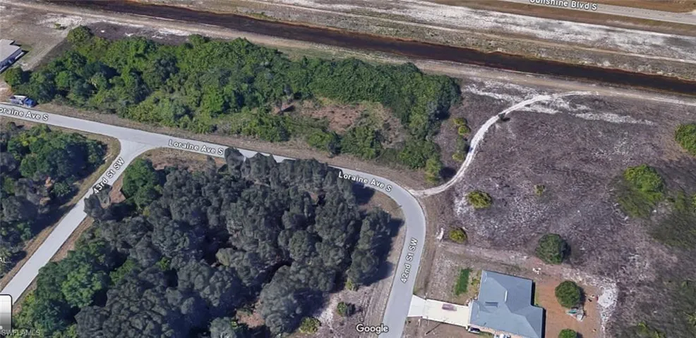 Aerial view of property's location
