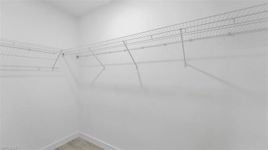 Spacious closet featuring wood finished floors