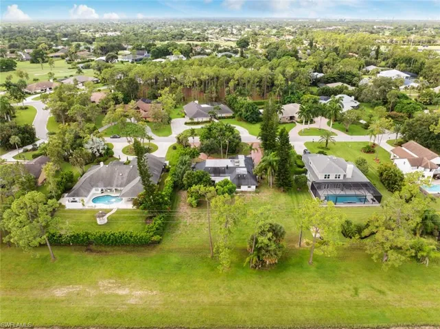 Birds eye view of property
