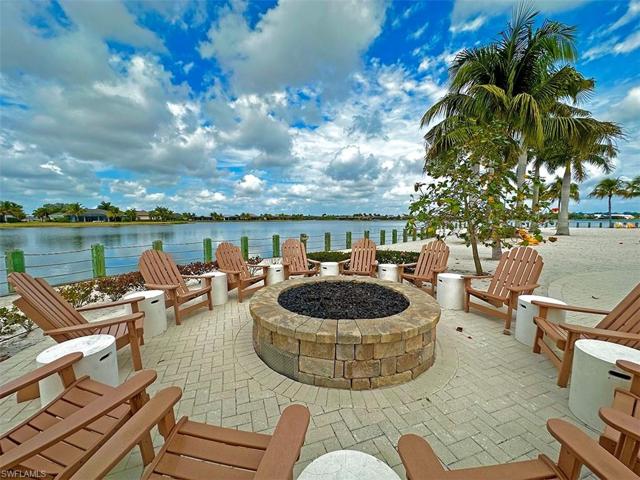 Lakeside fire pit