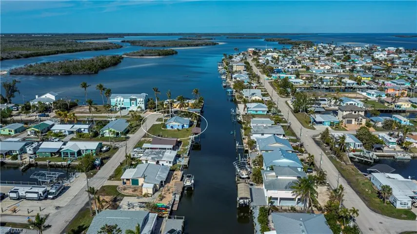 North view of the canal to open waters