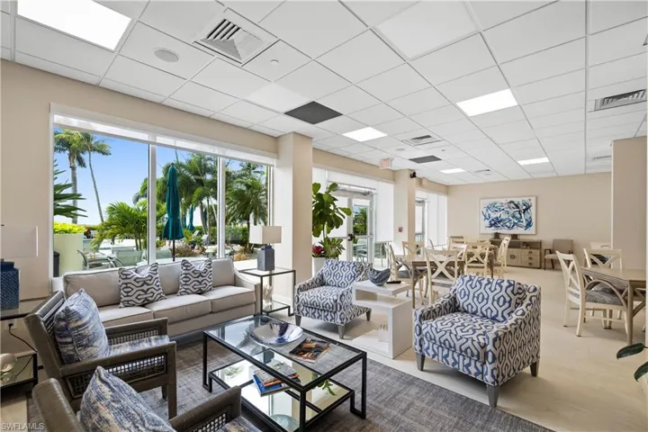 Common area featuring a paneled ceiling