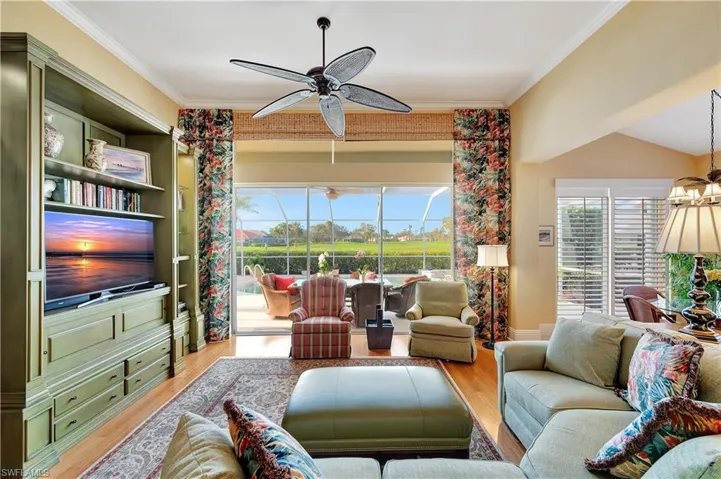 Great room with bamboo flooring and a wealth of natural light