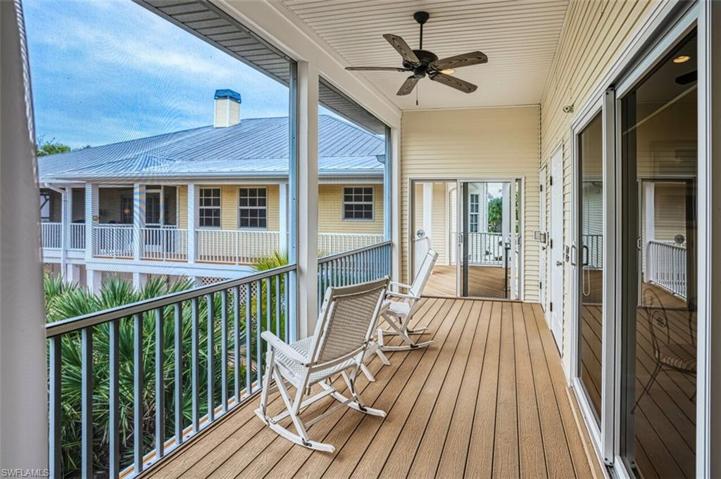 Guest House Porch Overlooking Pool and Spa