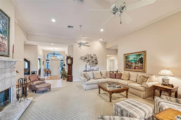 Fireplace and Volume Ceilings
