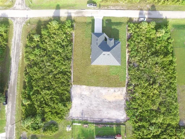 View from above of property