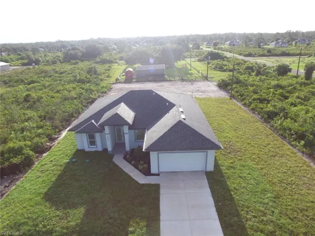 View from above of property