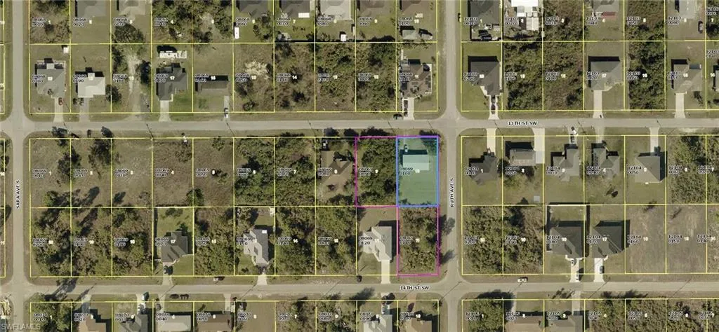 Map of property location with property boundaries highlighted