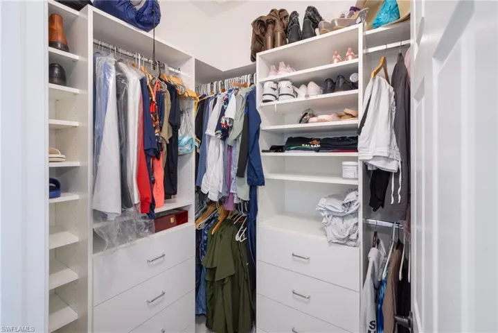 View of spacious walk in closet