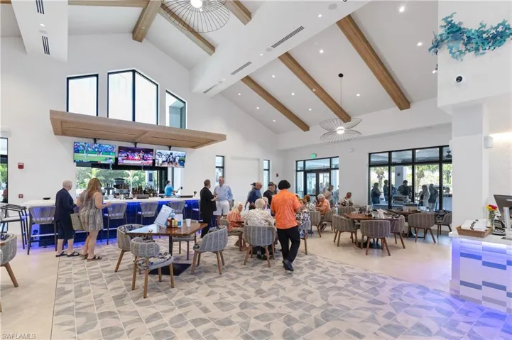 Lobby featuring recessed lighting and vaulted ceiling