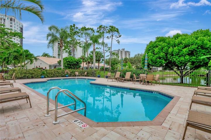 community pool just steps away