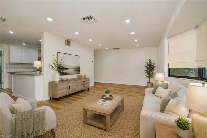 Virtually Staged Living Room.