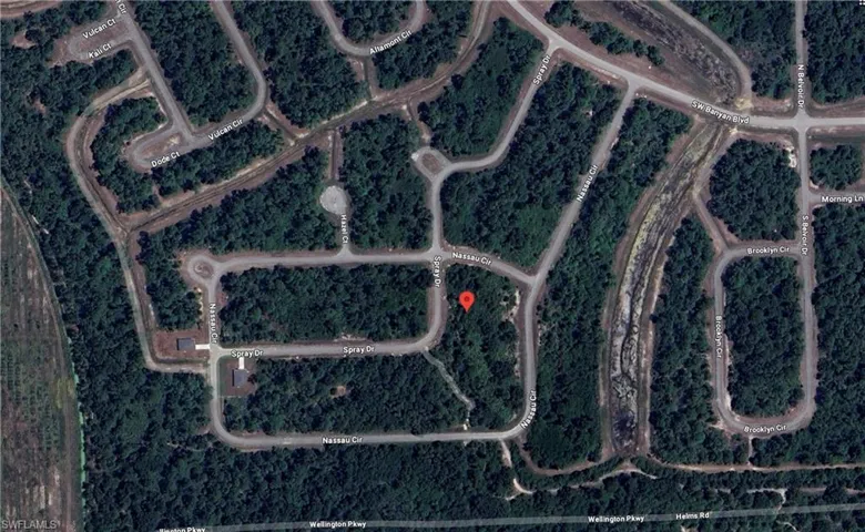 Aerial map of property and surrounding area